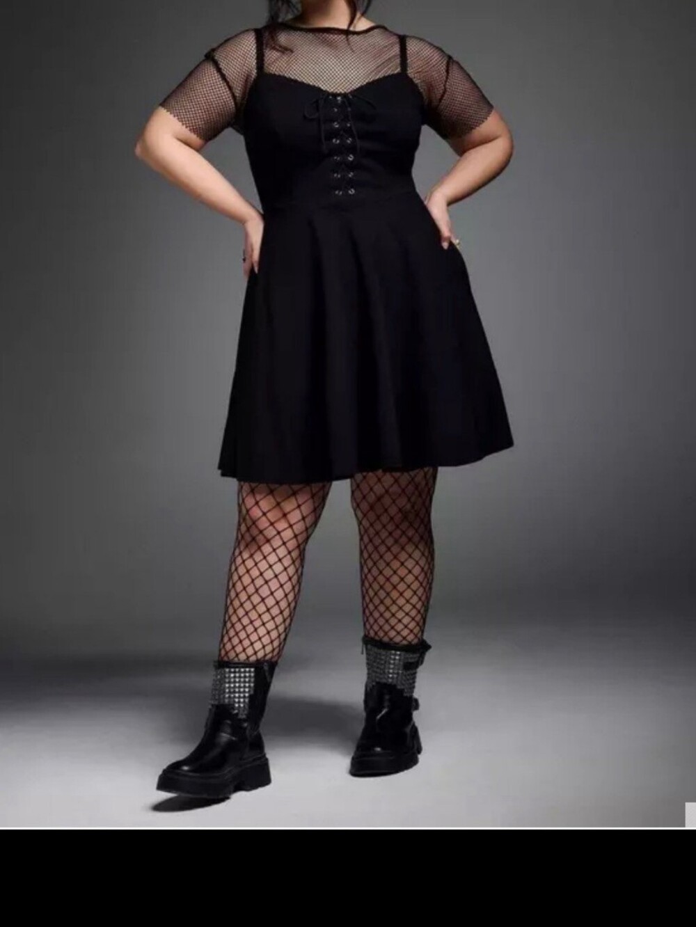 NWT TORRID 1X Nightfall Corset Mini Dress